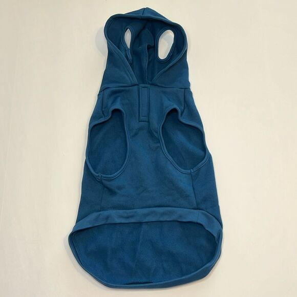 Target Wondershop Doggy Christmas Hooded Sweater Teal Size Medium - Picture 2 of 4